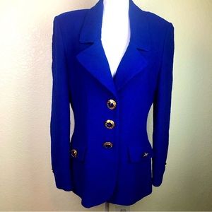 Vintage St. John Royal blue jacket blazer
